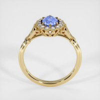 0.95 Ct. Blue Sapphire Ring, 18K Yellow Gold 3