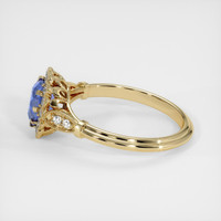 0.95 Ct. Blue Sapphire Ring, 18K Yellow Gold 4