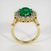 4.54 Ct. Emerald Ring, 18K Yellow Gold 3