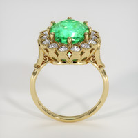 4.62 Ct. Emerald Ring, 18K Yellow Gold 3