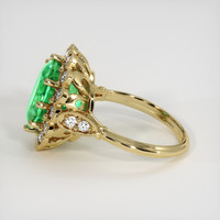 4.62 Ct. Emerald Ring, 18K Yellow Gold 4