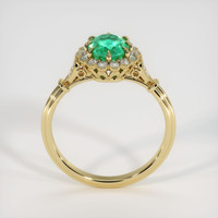 1.04 Ct. Emerald Ring, 18K Yellow Gold 3
