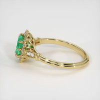 1.04 Ct. Emerald Ring, 18K Yellow Gold 4