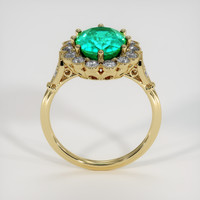 2.56 Ct. Emerald Ring, 18K Yellow Gold 3