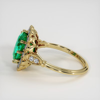 2.56 Ct. Emerald Ring, 18K Yellow Gold 4