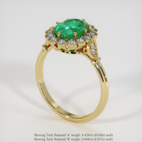 1.76 Ct. Emerald Ring, 18K Yellow Gold 2