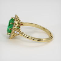 1.76 Ct. Emerald Ring, 18K Yellow Gold 4