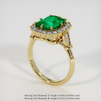 2.36 Ct. Emerald Ring, 18K Yellow Gold 2