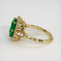 2.36 Ct. Emerald Ring, 18K Yellow Gold 4