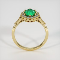 1.14 Ct. Emerald Ring, 18K Yellow Gold 3