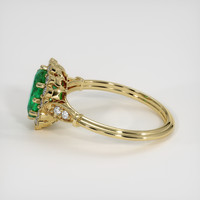 1.14 Ct. Emerald Ring, 18K Yellow Gold 4
