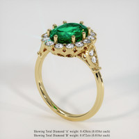 2.35 Ct. Emerald Ring, 18K Yellow Gold 2