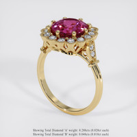 2.43 Ct. Gemstone Ring, 18K Yellow Gold 2