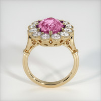 2.09 Ct. Pink Sapphire Ring, 18K Yellow Gold 3