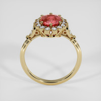 1.50 Ct. Padparadscha Sapphire Ring, 18K Yellow Gold 3