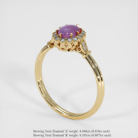 1.06 Ct. Sapphire Ring, 18K Yellow Gold 2