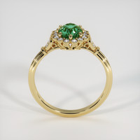 1.55 Ct. Green Sapphire Ring, 18K Yellow Gold 3