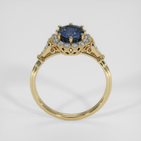 2.08 Ct. Blue Sapphire Ring, 18K Yellow Gold 3