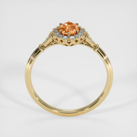 0.69 Ct. Sapphire Ring, 18K Yellow Gold 3