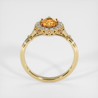 1.09 Ct. Orangish Brown Sapphire Ring, 18K Yellow Gold 3