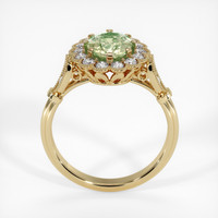 1.87 Ct. Yellowish Green Sapphire Ring, 18K Yellow Gold 3
