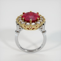 Ruby Ring 7.04 Ct. 14K Yellow White Preview