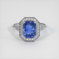 3.26 Ct. Sapphire Ring, Platinum 950 1