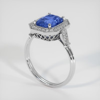 3.26 Ct. Sapphire Ring, Platinum 950 2