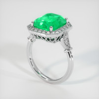 4.29 Ct. Emerald Ring, Platinum 950 2