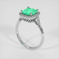 1.89 Ct. Emerald Ring, Platinum 950 2