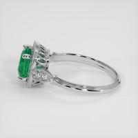 1.21 Ct. Emerald Ring, Platinum 950 4