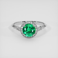 1.97 Ct. Emerald Ring, Platinum 950 1