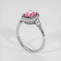 1.74 Ct. Padparadscha Sapphire Ring, Platinum 950 2