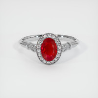 1.02 Ct. Ruby Ring, Platinum 950 1