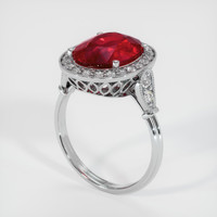 5.00 Ct. Ruby Ring, Platinum 950 2