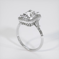 3.59 Ct. White Sapphire Ring, Platinum 950 2