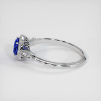 0.82 Ct. Blue Sapphire Ring, Platinum 950 4