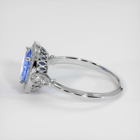 2.51 Ct. Blue Sapphire Ring, Platinum 950 4