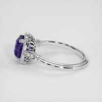 1.60 Ct. Purplish Blue Sapphire Ring, Platinum 950 4