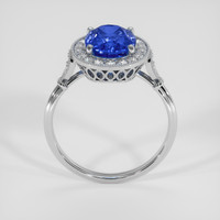 3.01 Ct. Blue Sapphire Ring, Platinum 950 3