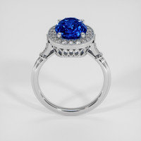 3.08 Ct. Blue Sapphire Ring, Platinum 950 3