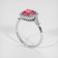 1.61 Ct. Padparadscha Sapphire Ring, Platinum 950 2