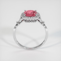 1.61 Ct. Padparadscha Sapphire Ring, Platinum 950 3