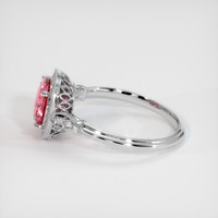 1.61 Ct. Padparadscha Sapphire Ring, Platinum 950 4