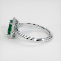 1.23 Ct. Emerald Ring, Platinum 950 4