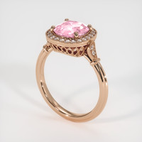 2.07 Ct. Sapphire Ring, 14K Rose Gold 2