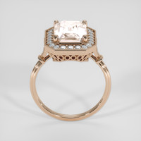 4.16 Ct. Peach Sapphire Ring, 14K Rose Gold 3
