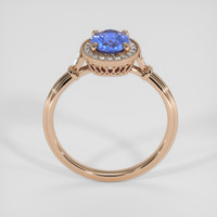 1.29 Ct. Blue Sapphire Ring, 14K Rose Gold 3