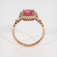 1.61 Ct. Padparadscha Sapphire Ring, 14K Rose Gold 3