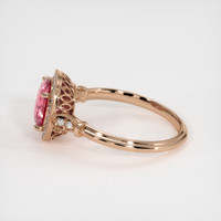 1.61 Ct. Padparadscha Sapphire Ring, 14K Rose Gold 4